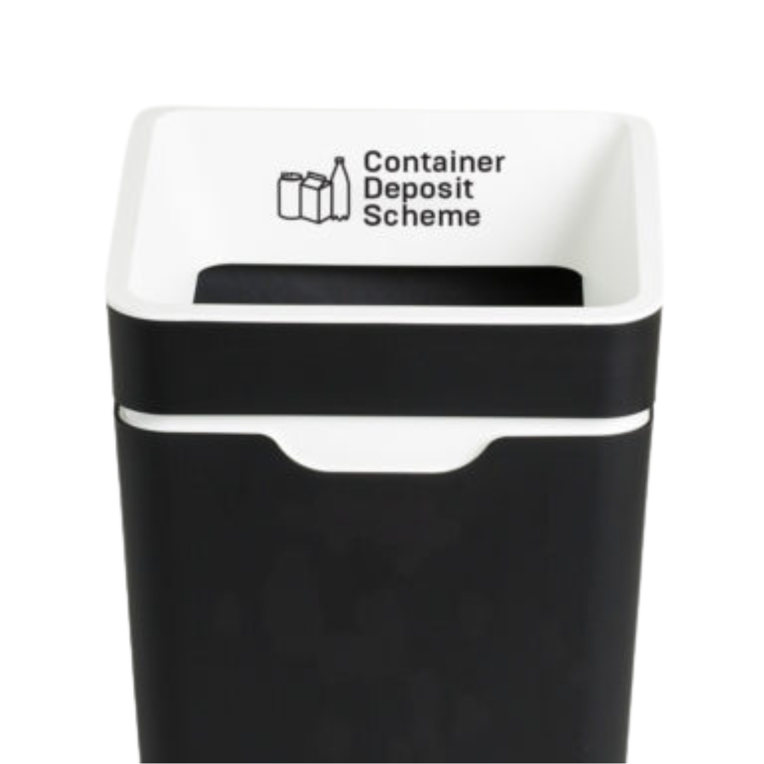 Method Recycling Bin 60L - Open Lid - White Container Deposit Scheme