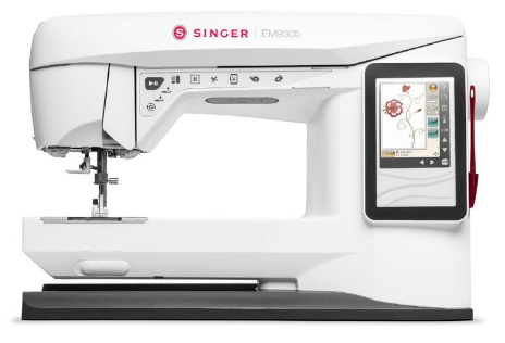 Singer Computerised Embroidery EM9305 Machine White & Grey