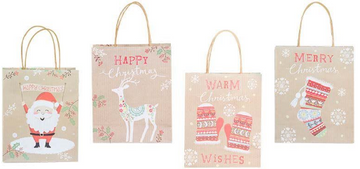 Large Christmas Goody Bags with Handles (48pcs )