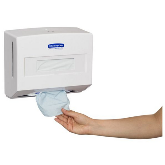 KCP 92170 Single Sheet Wiper Dispenser, Light Grey Lockable ABS Plastic, Compatible with the code 94333