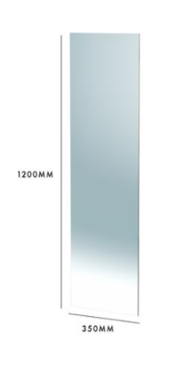 Living Elements 1200 x 350 x 5mm Flat Edge Mirror