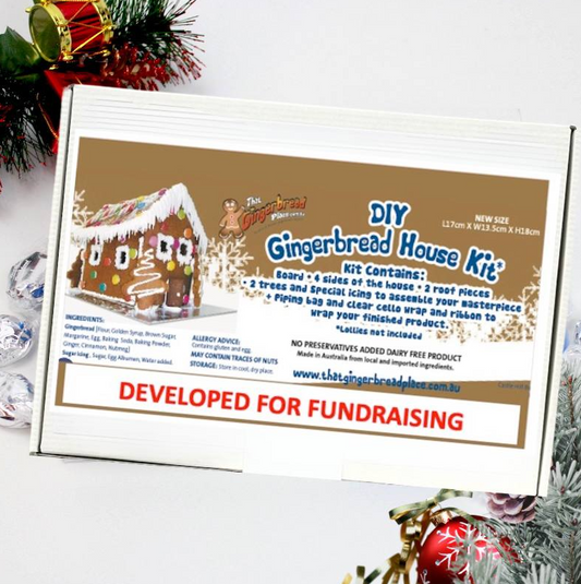 DIY Gingerbread House Kit 1 kg - L 170 mm x W 135 mm x H 150 mm