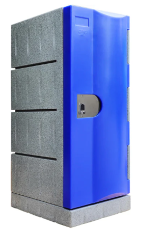 Steelco HEAVY-DUTY WATER-RESISTANT LOCKER Half Height 2 x Half Height (2 Door Full Height) Padlatch