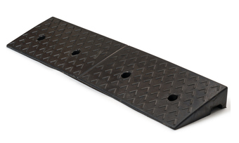 Black Kerb Ramp Rubber 75mm High