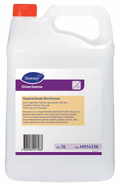 Diversey Divercleanse Hosptial Grade Disinfectant 5L