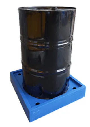 Low Profile Poly Single Drum Bund, 710 x 710 x 160mm