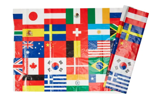 International Flag Plastic Backdrop