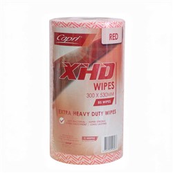 WIPES ON ROLL XHD RED 300X530MM