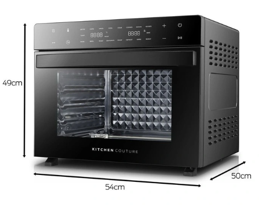 Kitchen Couture 45 Litre Multifunctional Air Fryer Oven Big Papa Digital Black