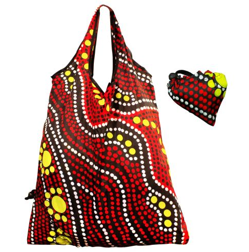 Serpent Folding Shopper Bag - 37cm L x 50cm H (Includes Handles) - NAIDOC 2025