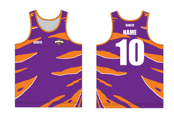 Sublimated Standard Back Singlet - Purple IDSL1201 - IDA022/IDA022JNR