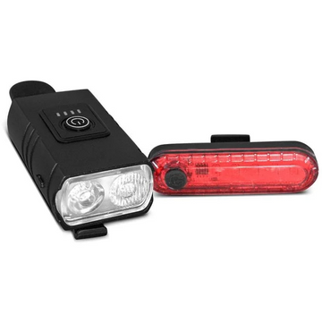 Progear LED Rechargeable Front and Rear Light Set