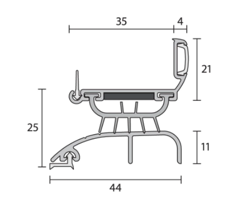 RP4FZ Door Bottom CA 1000mm