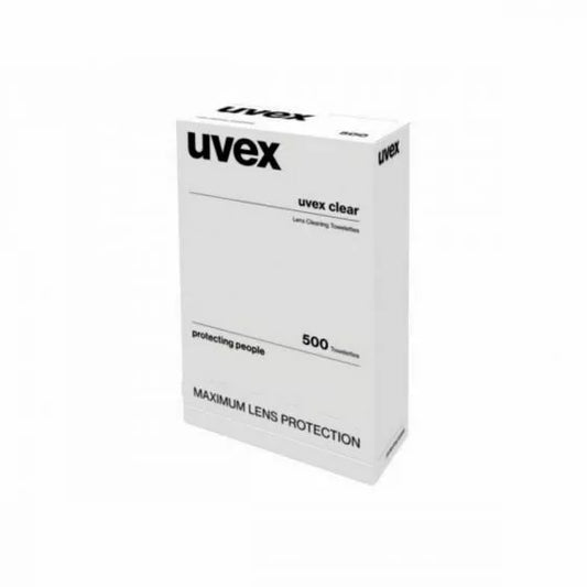 Uvex 1003 Clear Lens Cleaning Towelettes, 500 Pack (Wall or Desktop Dispenser)