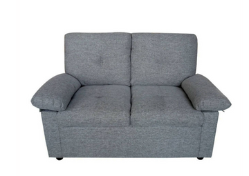 Foret 2 Seater Sofa Sectional Lounge Couch Furniture Modern Fabric Grey