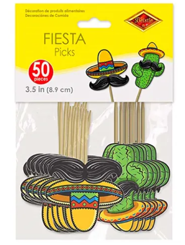 Fiesta Cactus and Sombrero Picks