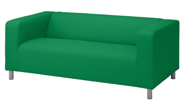 KLIPPAN - 2-seat sofa, Vissle green