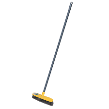 Indoor Broom with universal thread handle 22mm - Yellow