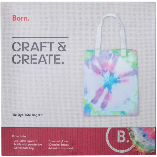 Born Tie Dye Tote Bag DIY Kit