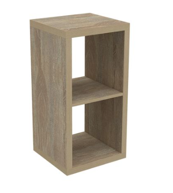 Flexi Storage Clever Cube 410 x 760 x 390mm Oak 1 x 2 Storage Unit