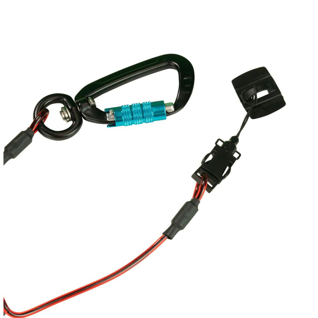 Coil E-Tether With Dual Locking Carabiner