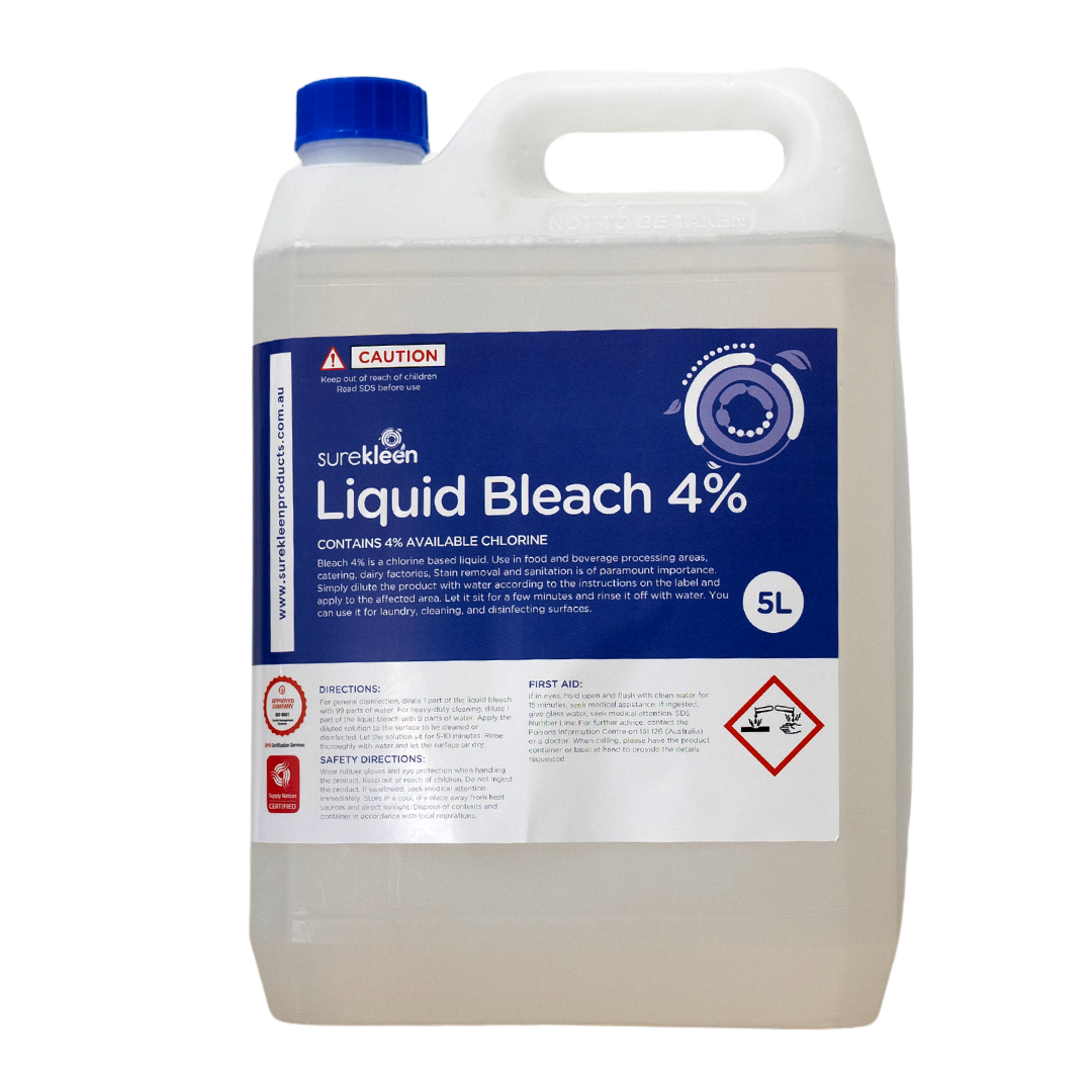 Surekleen Liquid Bleach 4%, 5L,