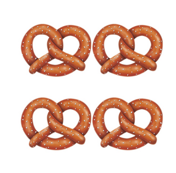 Pretzel Cutouts - 28cm (Pack of 4)