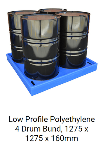 Low Profile Polyethylene 4 Drum Bund