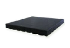 50mm Black Rubber Tile / Gym Mat (0.5m x
0.5m)