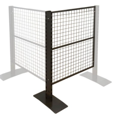 Mesh Gondola CORNER Bay 1200X1200 BLACK .G-POS-B-120X120-CNR