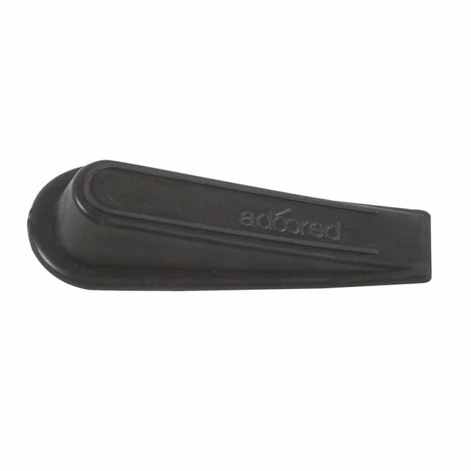 Large Black Rubber Door Wedge