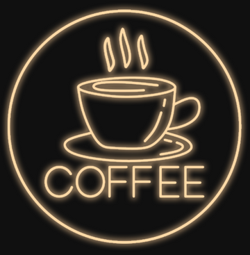 Custom LED Coffee Bulbd Neon Sign