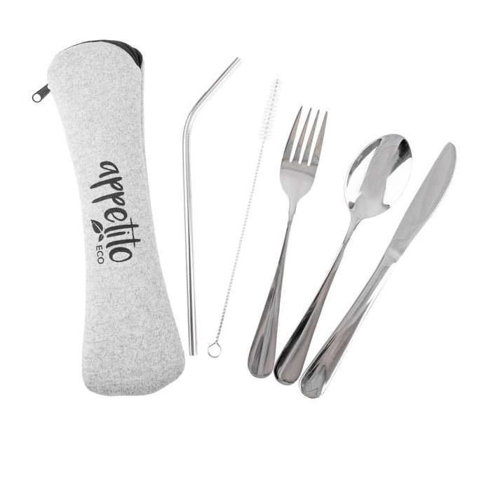 Travel Cutlery Set with Pouch 5pc