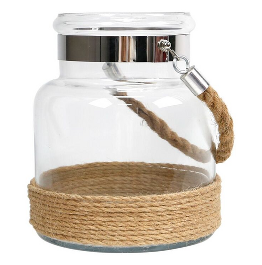 Ombre Home Coastal Bohemian Bliss Lantern Natural 17.5 x 19.5 cm