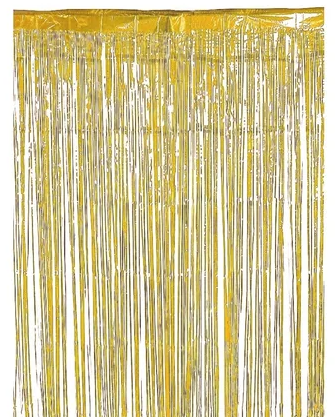 Metallic Gold Foil Backdrop Curtain