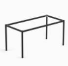 SPIRE SQ LEG TABLE HEIGHT FRAME 1790X790X720MM