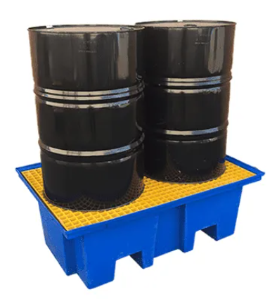 Polyethylene 2 Drum Bund, 1290 x 860 x 440mm