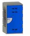 C4GRY-4DBE1 C Series Locker, 4 Hinge, Grey FSP, (W490mm, D485mm, H880mm) with 1 x 4 Hinge Dark Blue 326 Door