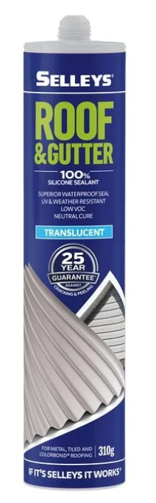 Selleys 310g Translucent Roof And Gutter Silicone Sealant
