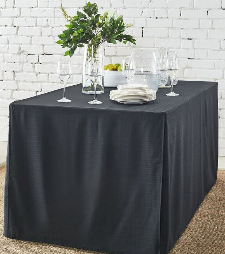 KOO Salute Trestle Tablecloth Black 76 x 183 cm