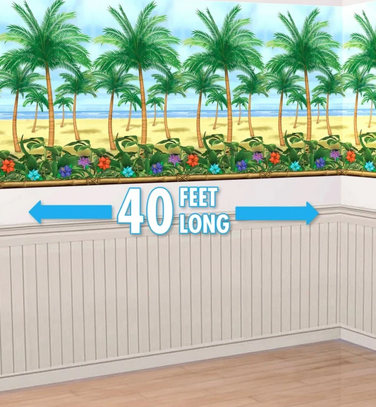 Palm Tree Backdrop - 1.21 x 12.19m