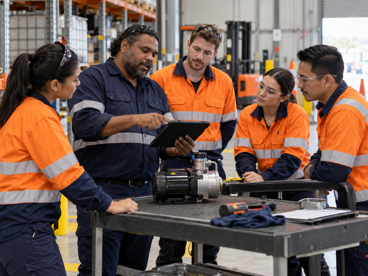 Practical workplace training process