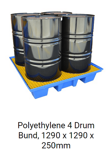 Poly 4 Drum Bunded Pallet