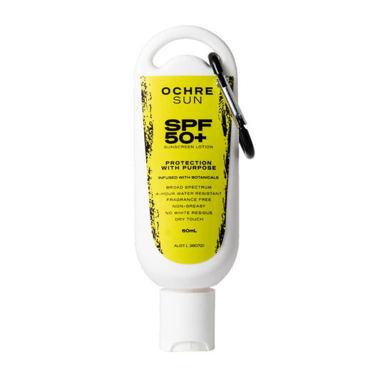 Ochre Sun SPF 50+ Sunscreen 60ml Tube With Clip