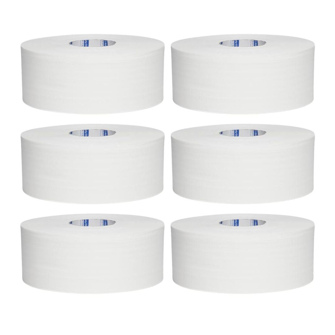 KLEENEX 4782 Maxi Jumbo Roll Toilet Tissue, White 2 Ply, 400 Metres/Roll, 6 Rolls/Case