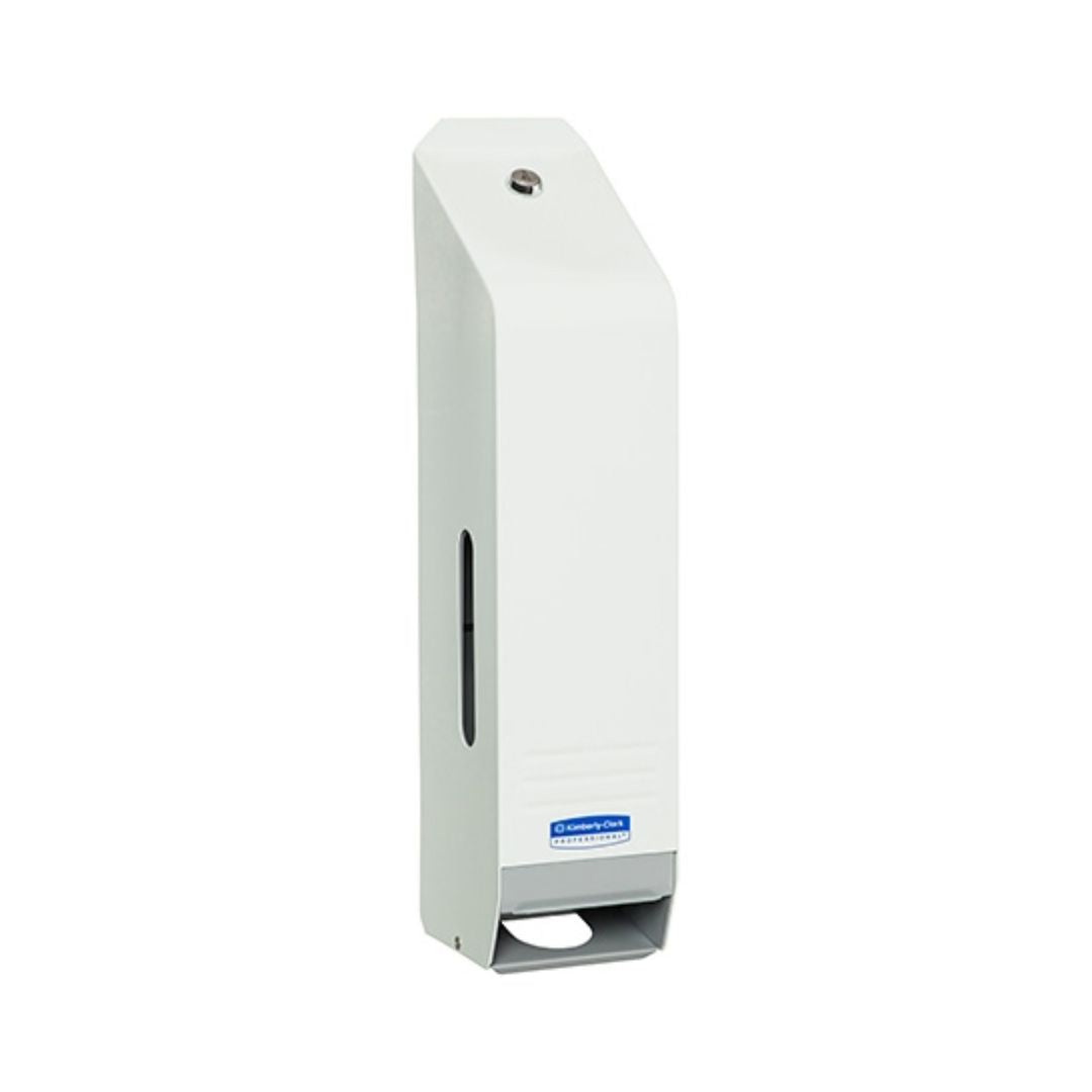 KCP 4975 Triple Roll Toilet Tissue Dispenser, White Lockable Enamel, Compatible with most Small Roll Toilet Tissue Codes