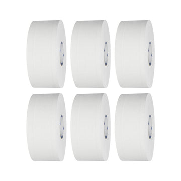 KLEENEX 5749 Compact Jumbo Roll Toilet Tissue, White 2 Ply, 300 Metres/Roll, 6 Rolls/Case