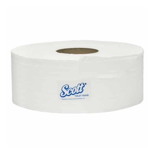 SCOTT 4781 Maxi Jumbo Roll Toilet Tissue, White 1 Ply, 800 Metres/Roll, 6 Rolls/Case