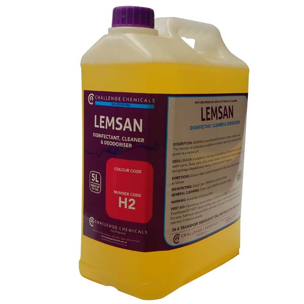 Challenge Chemicals LEMSAN - COMMERCIAL GRADE CLEANER, DISINFECTANT, & DEODORANT - 15L