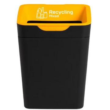 Method Recycling Bin 60L - Touch Lid - Yellow Co-mingled Recycling